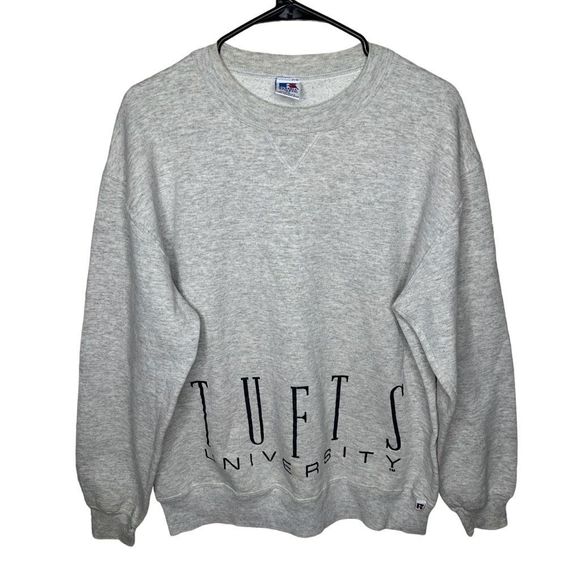 Vintage 90s Tufts University Russell Athletic Sweatshirt XL - Picture 1 of 5